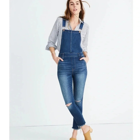 Madewell Roadtripper Denim Overalls - Picture 1 of 6